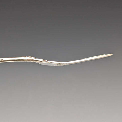 德國復古 835 銀沙漠叉子一對玫瑰雕刻 August Betz